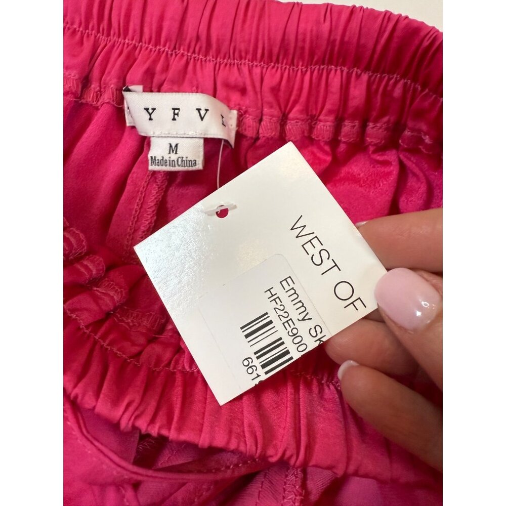 Hyfve Womens Emmy Pink Skirt M Lightweight Vibrant Flowy Elastic (bin LL141) - Picture 4 of 8